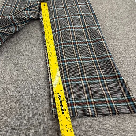 Express Design Studio Editor Capri Wide Pants Plaid Size 4 Flat Front. - Picture 7 of 13